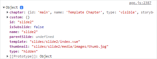 getFlatSlide response example