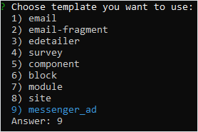 Messenger ad option 9
